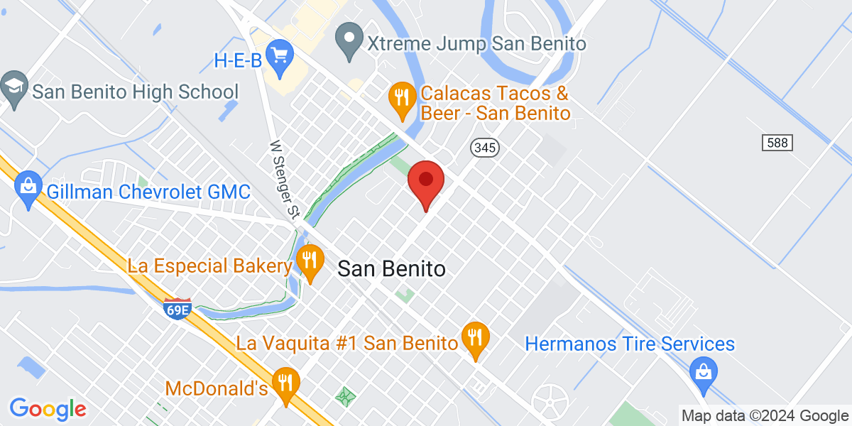 Map of San Benito Public Library